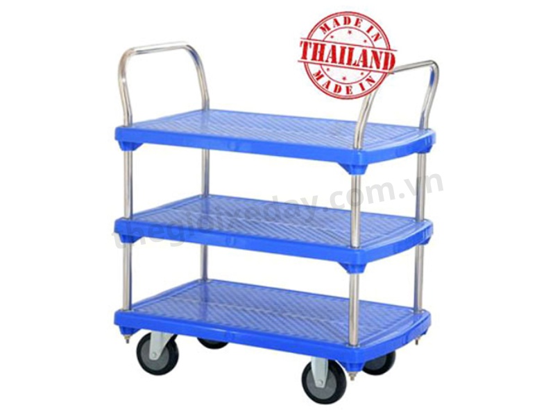 Xe đẩy hàng 3 tầng sàn nhựa SUMO NP-230D